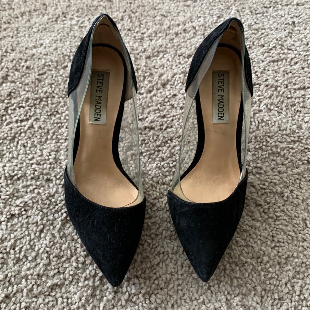 Steve Madden size 6 black heels